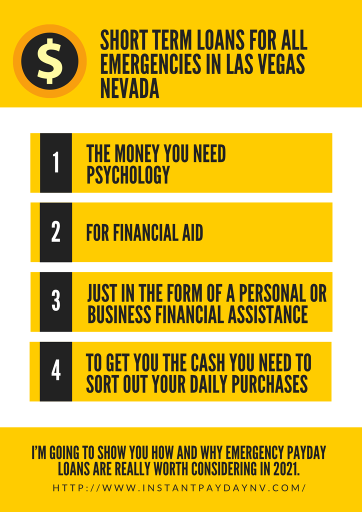 Short Term Loans for All Emergencies in Las Vegas Nevada