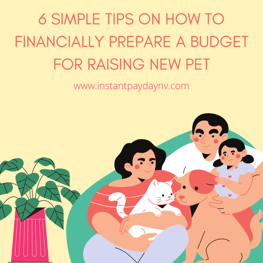 6 Simple Tips on How to Financially Prepare a Budget for Raising New Pet