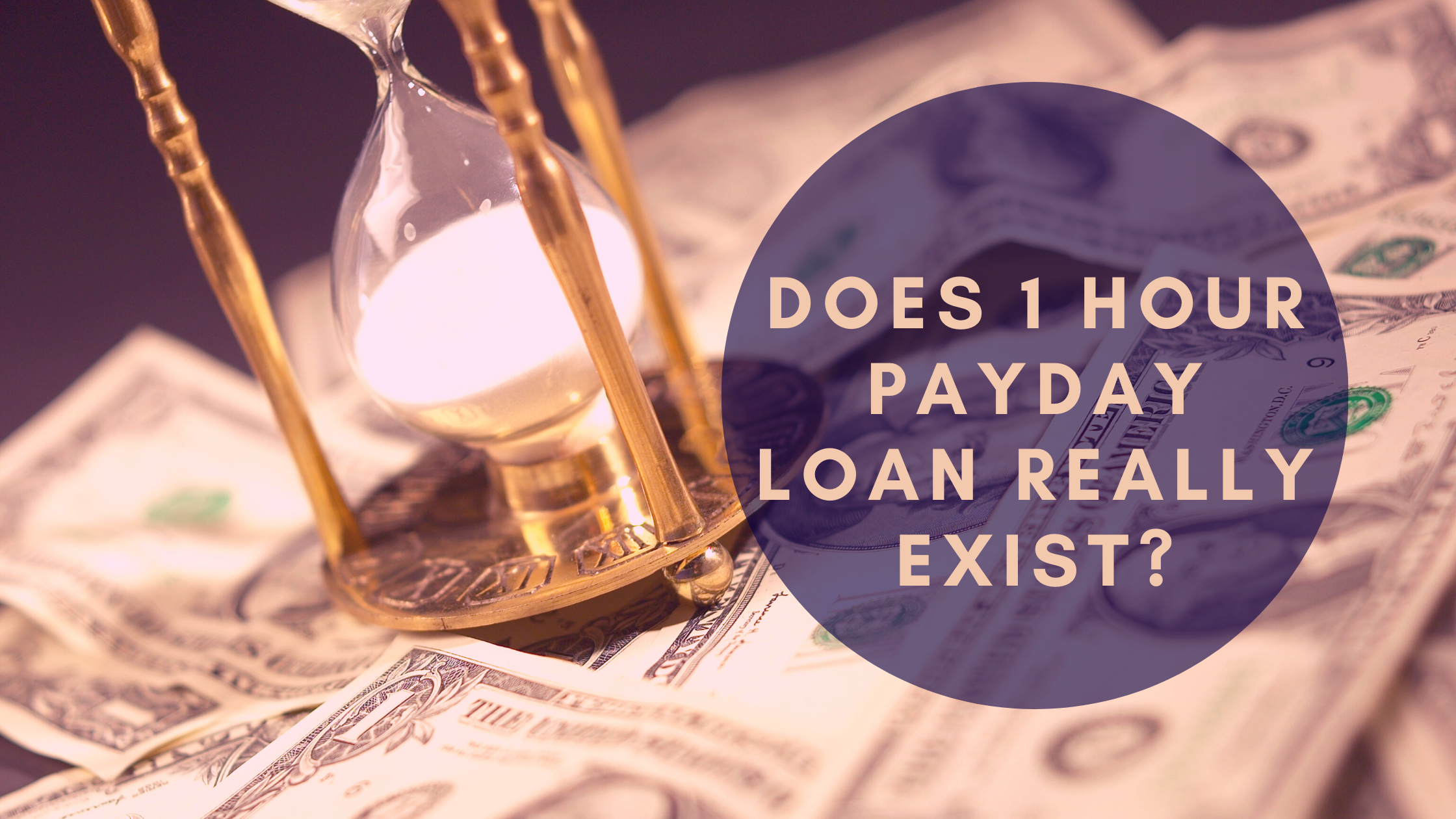 Does 1 hour payday loan really exist