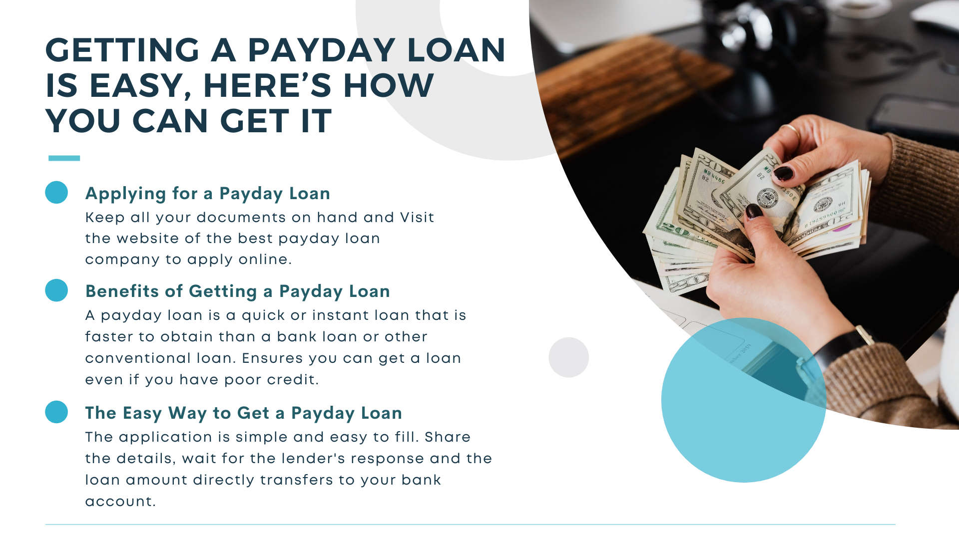 Getting a Payday Loan is easy, here’s how you can get it