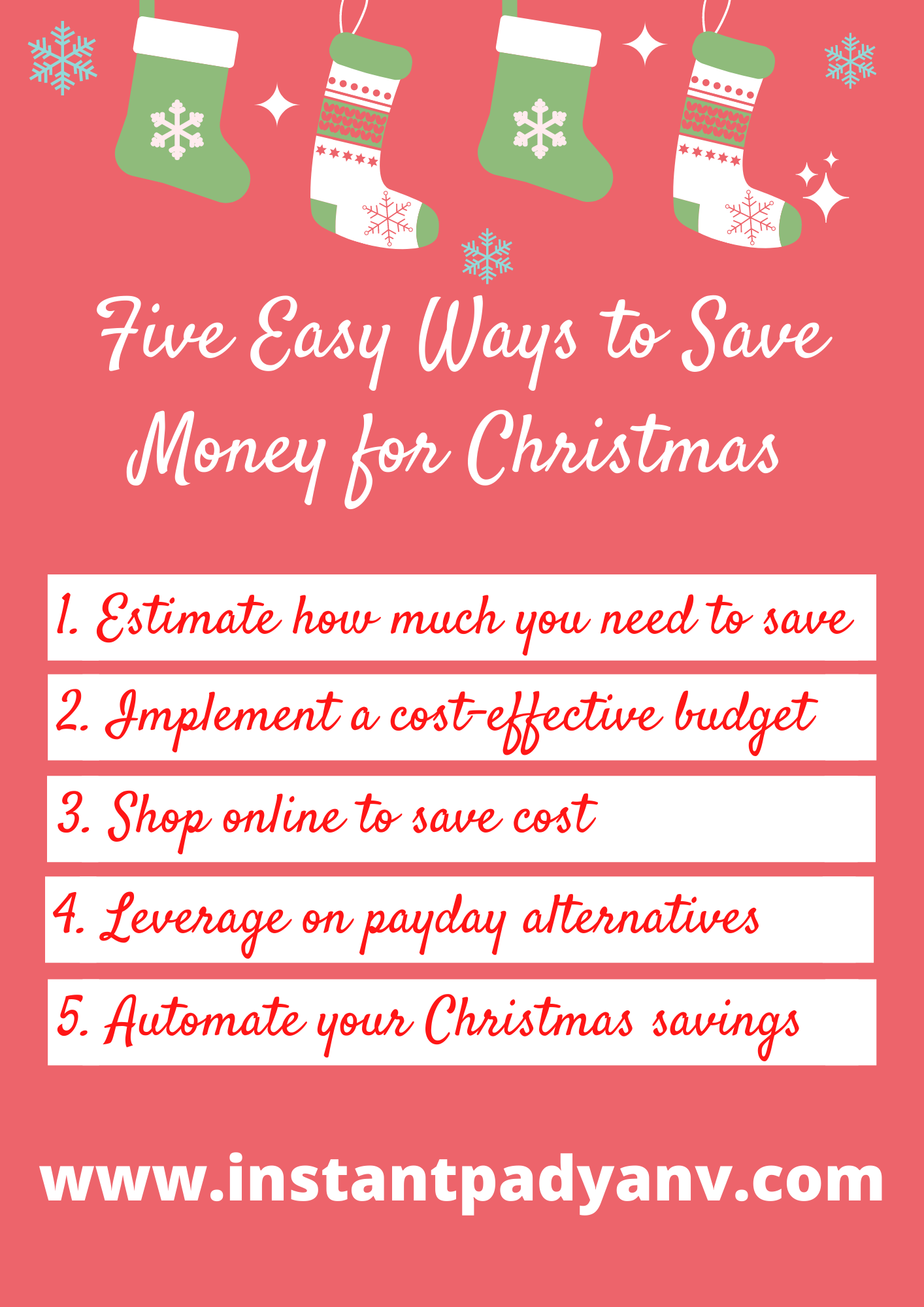 Five Easy Ways to Save Money for Christmas