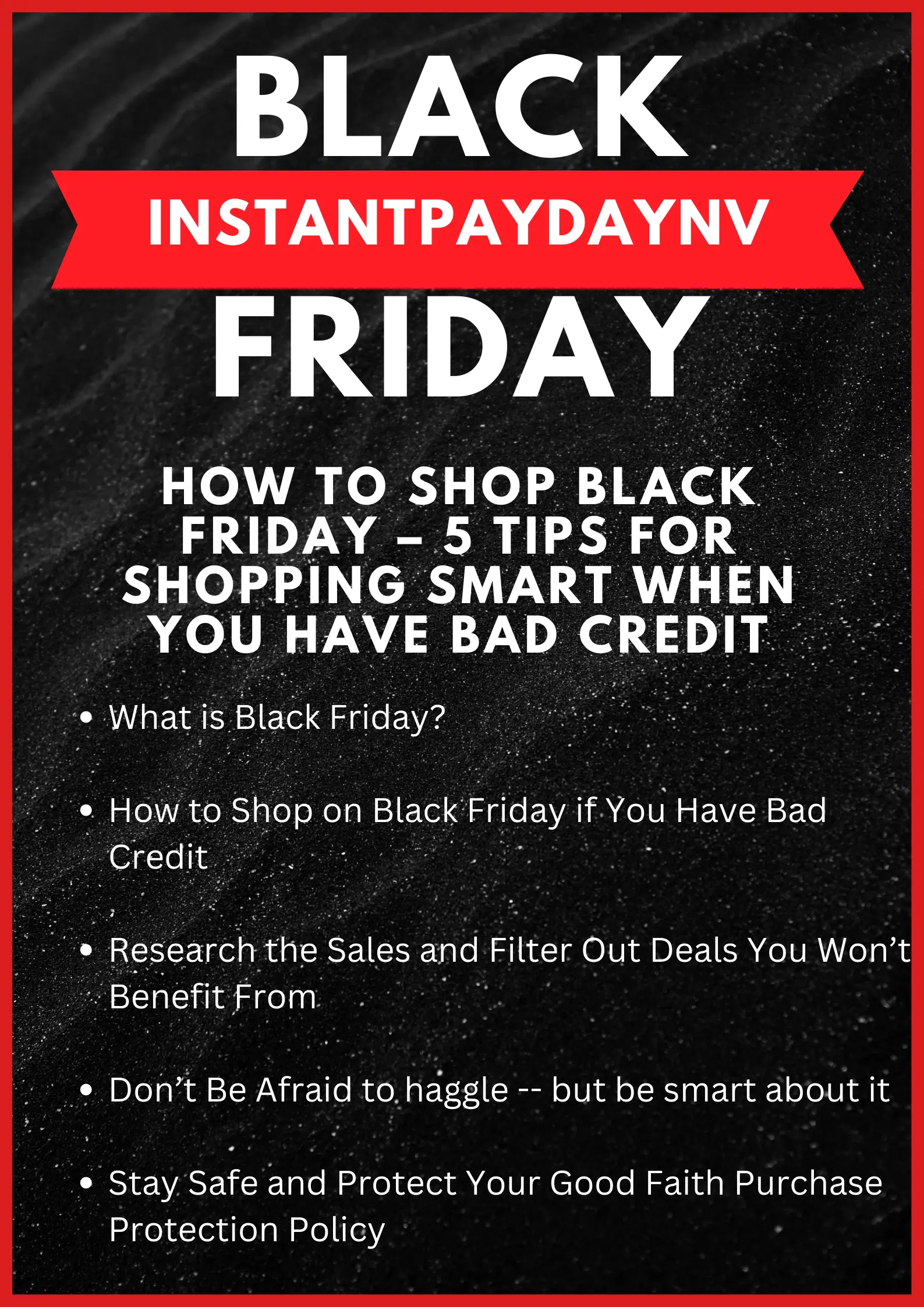 How To Shop Black Friday – 5 Tips for Shopping Smart When You Have Bad Credit